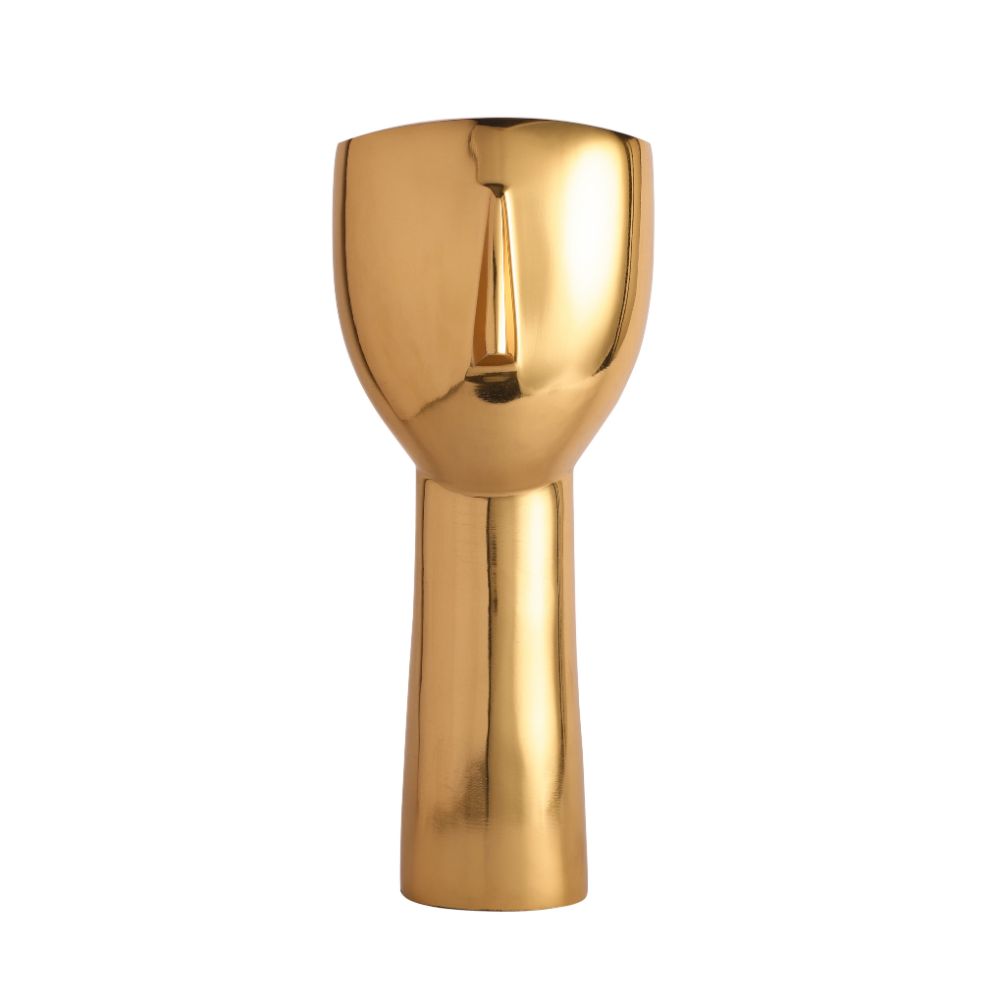 Abstract Face Decorative Gold