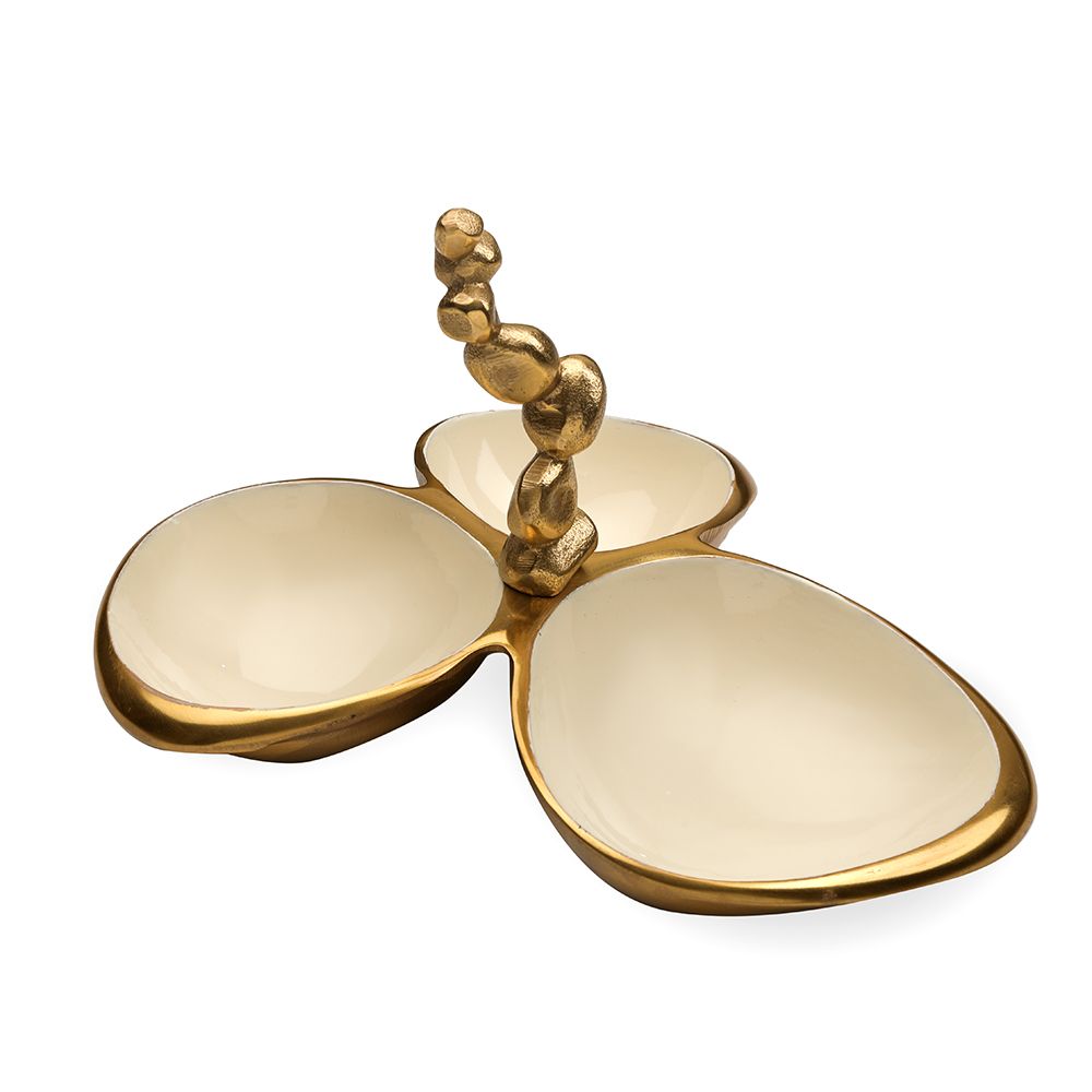 Stones Servingware - Triple Bowl Platter