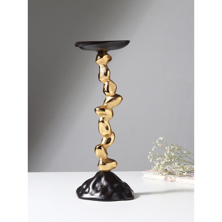 Stones Orivia Candle Holder Large Black