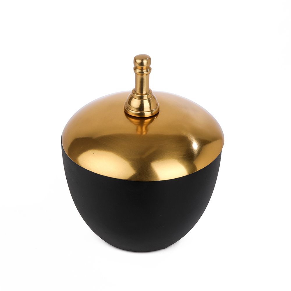Black Metal Storage Bowl