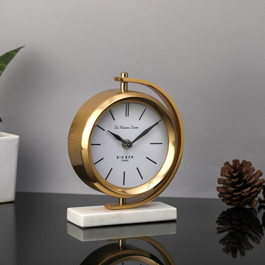 Marbellic  Gold clock  Table Clock