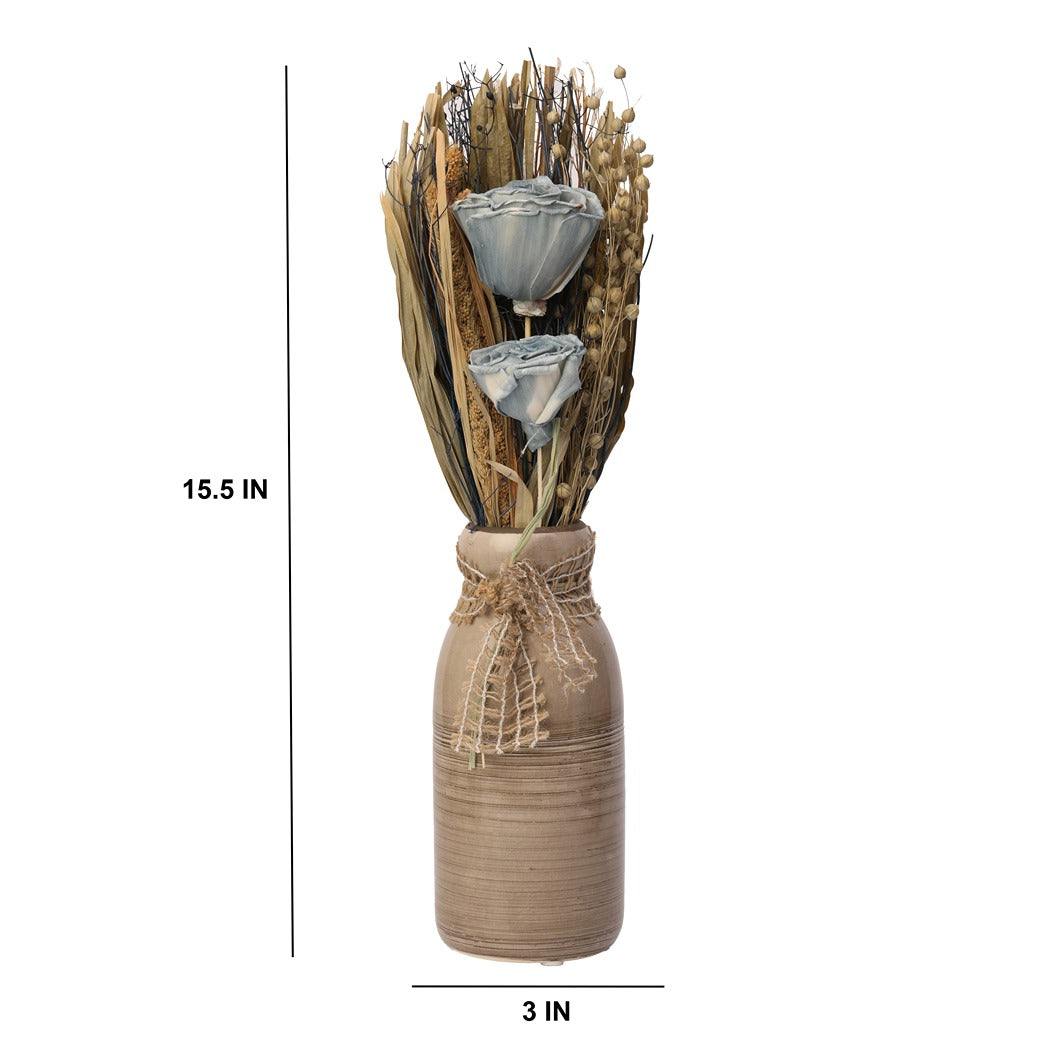 Lea Dried Ocean Blue Big Vase