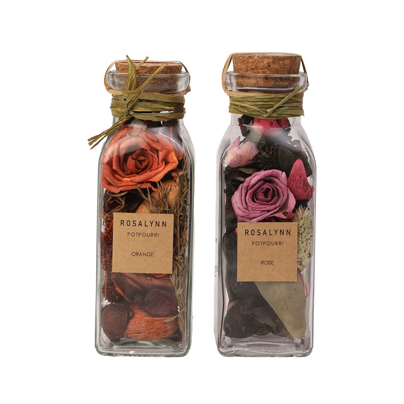 Lea Dried floral Sunset Orange & Rose Red Aromatic Potpourri Set (big)