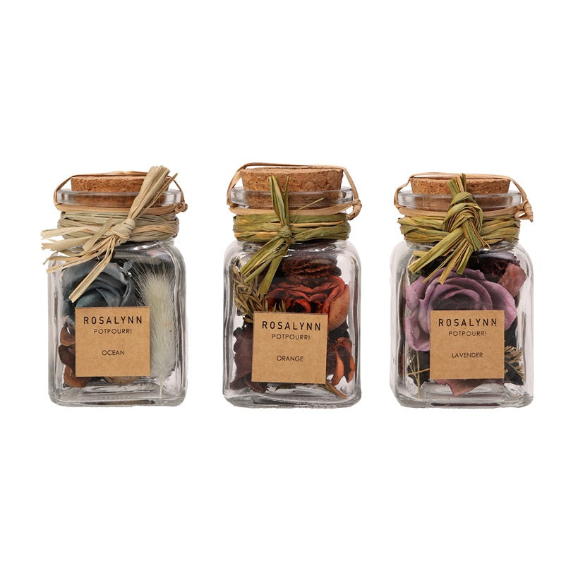 Lea dried Floral Potpourri Set of 3 (lavender, sunset orange, purple)