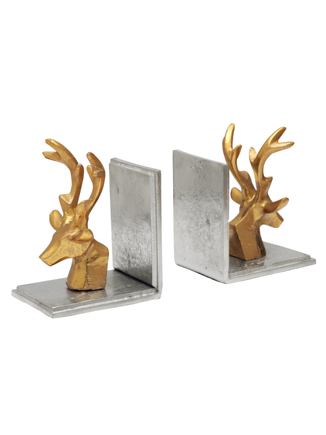 Deer's Bookend in Silver and Gold