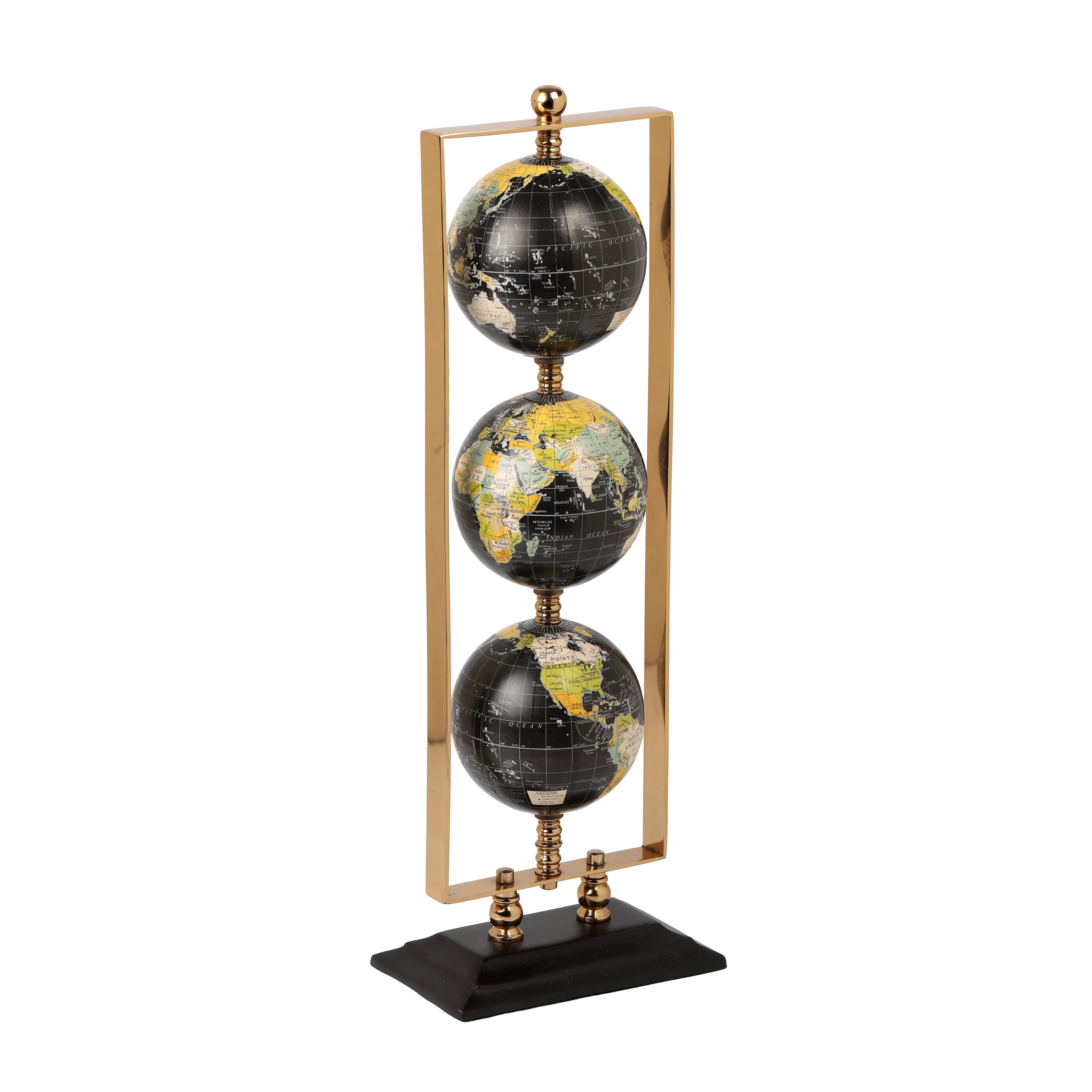 Triple Vertical Globe Stand