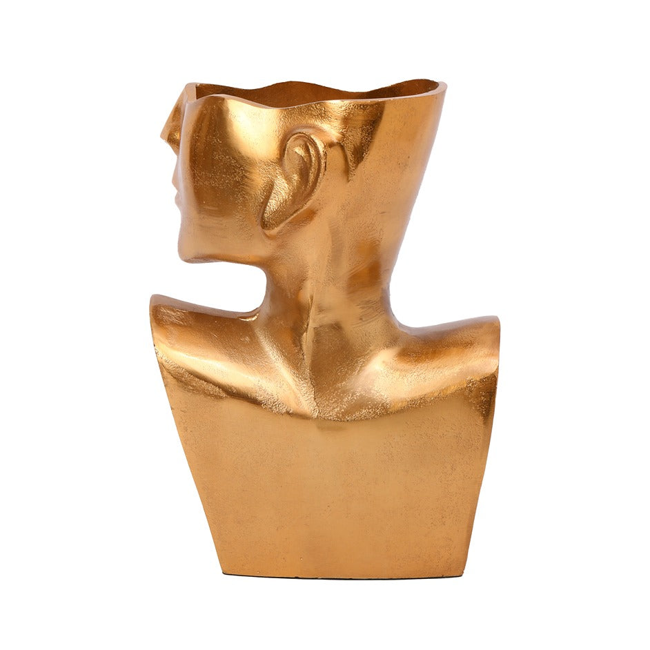 Visionary Face Gold Planter