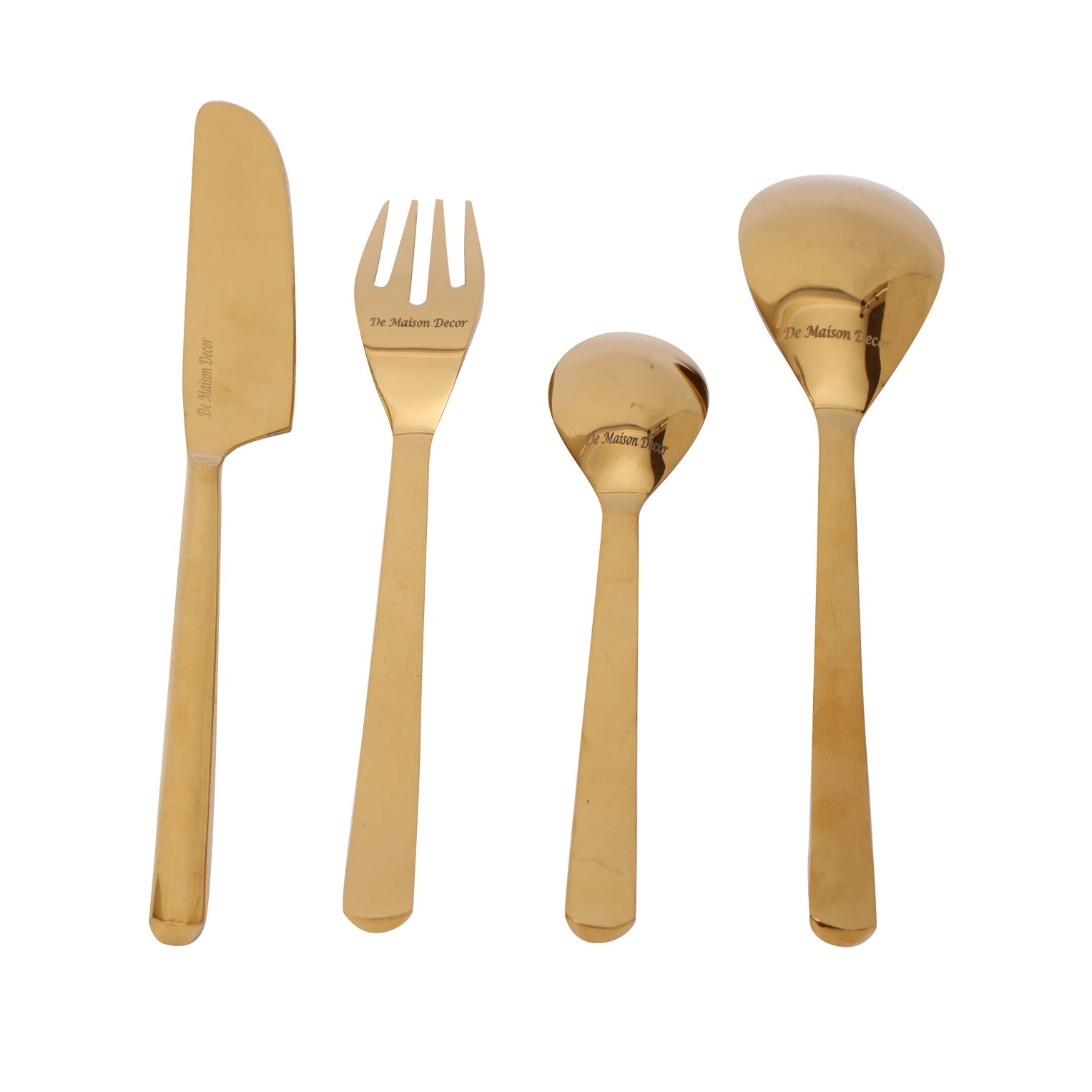 Ava Luxe Gold Cutlery Set