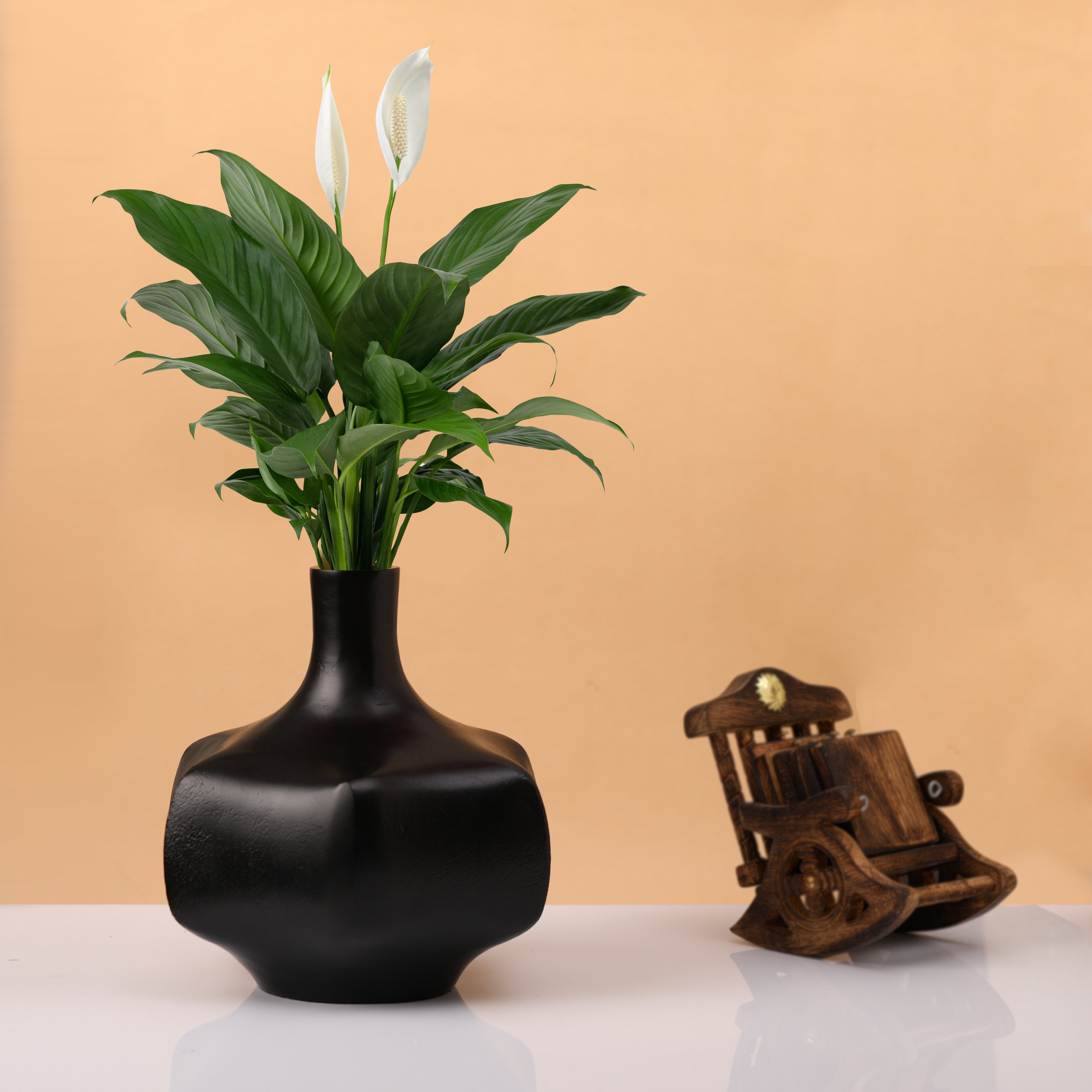 Verdant Metal Vase