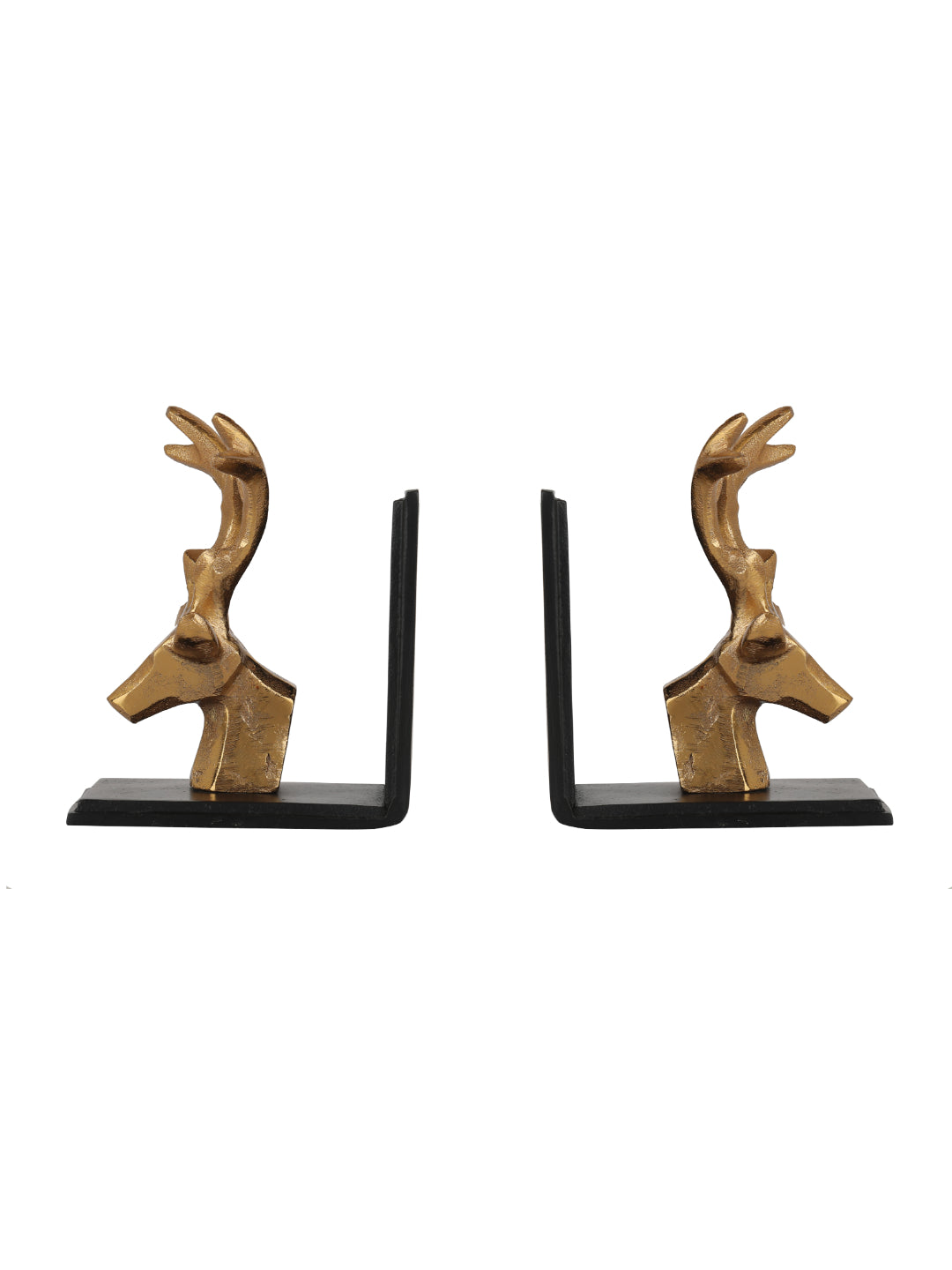 Deer's Bookend in Black and Gold