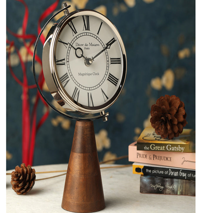 Wood's Pedestal Table Clock
