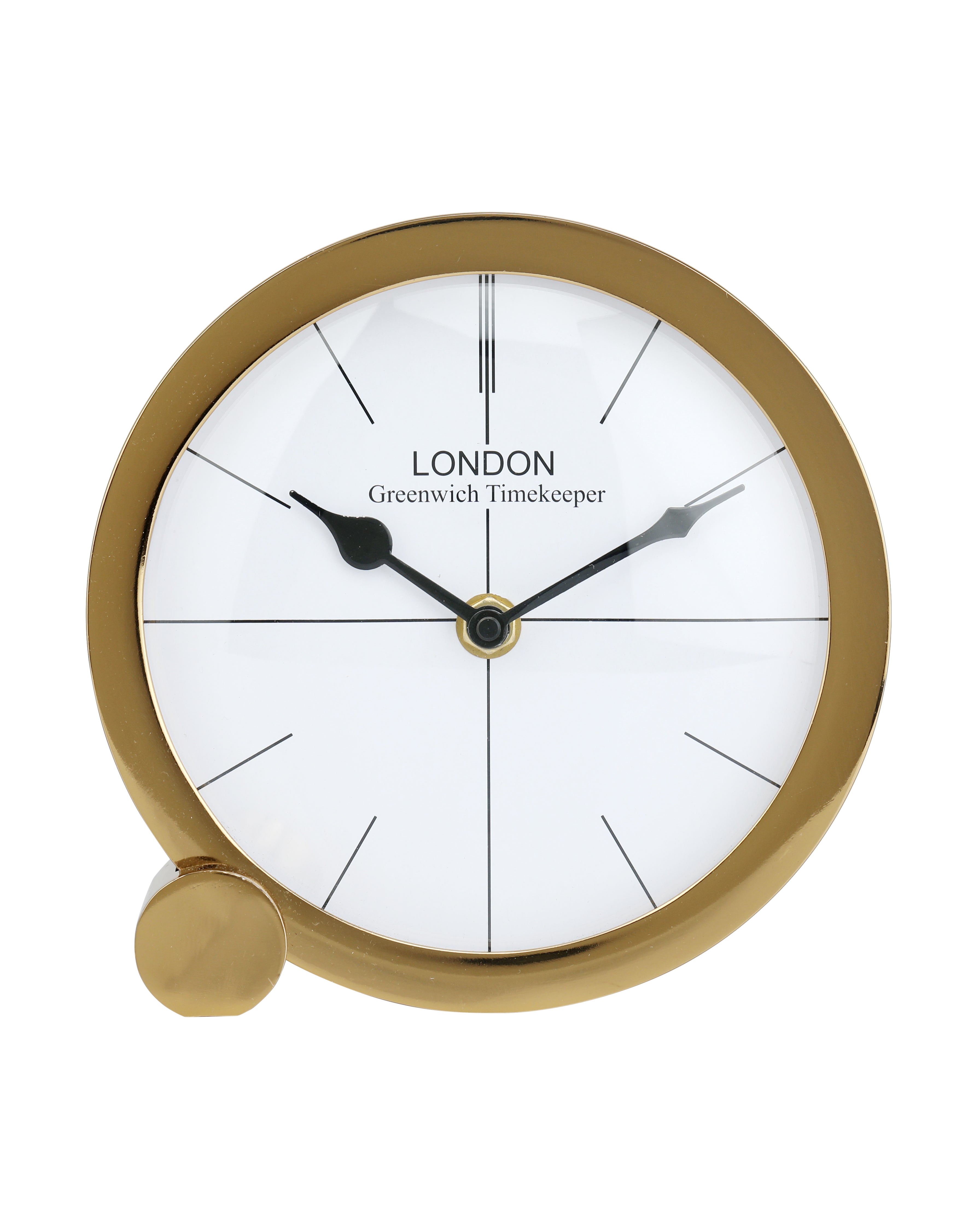 Langston Table Clock in Gold
