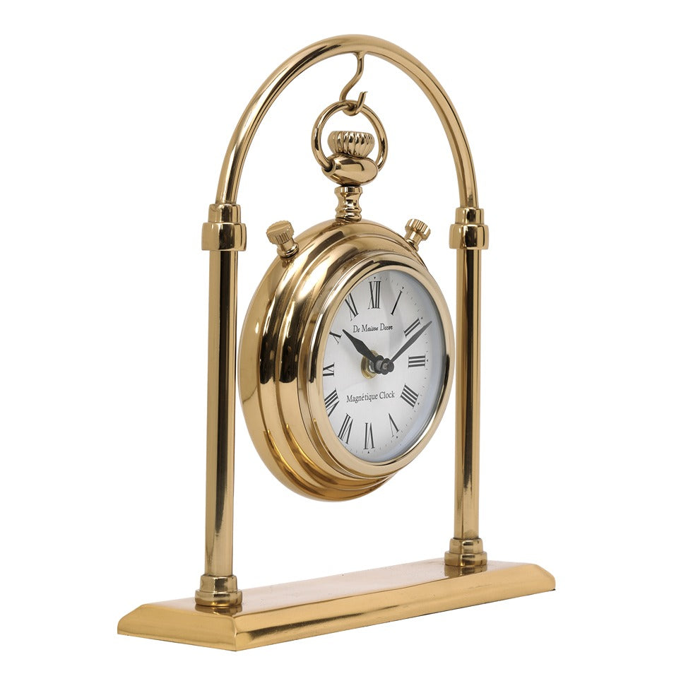 Archway Timepiece Gold Table Clock