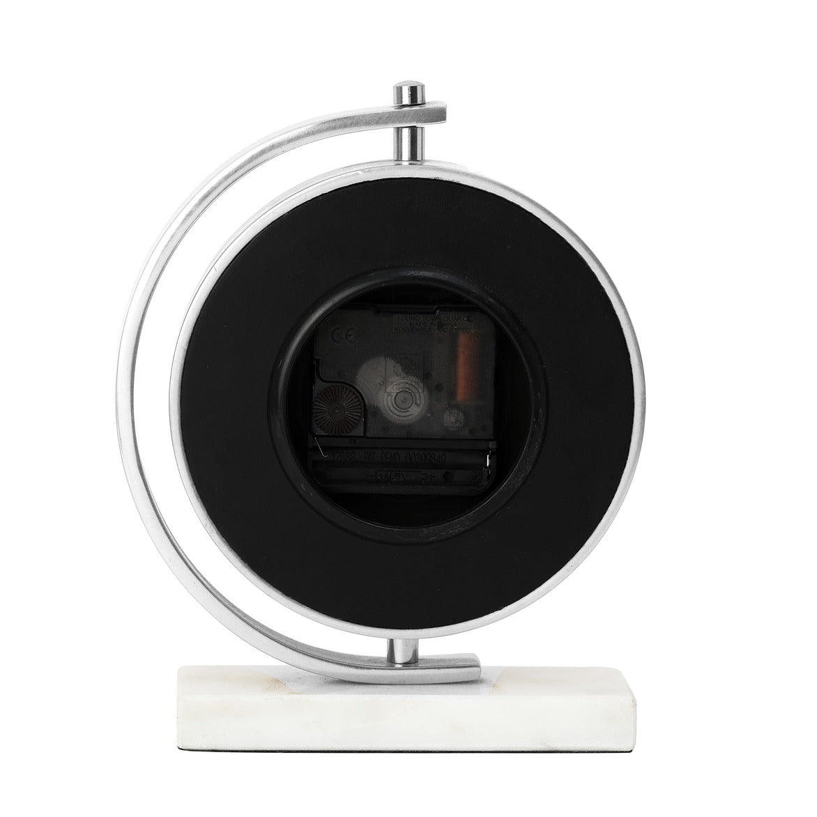 Marbellic  Silver clock  Table Clock