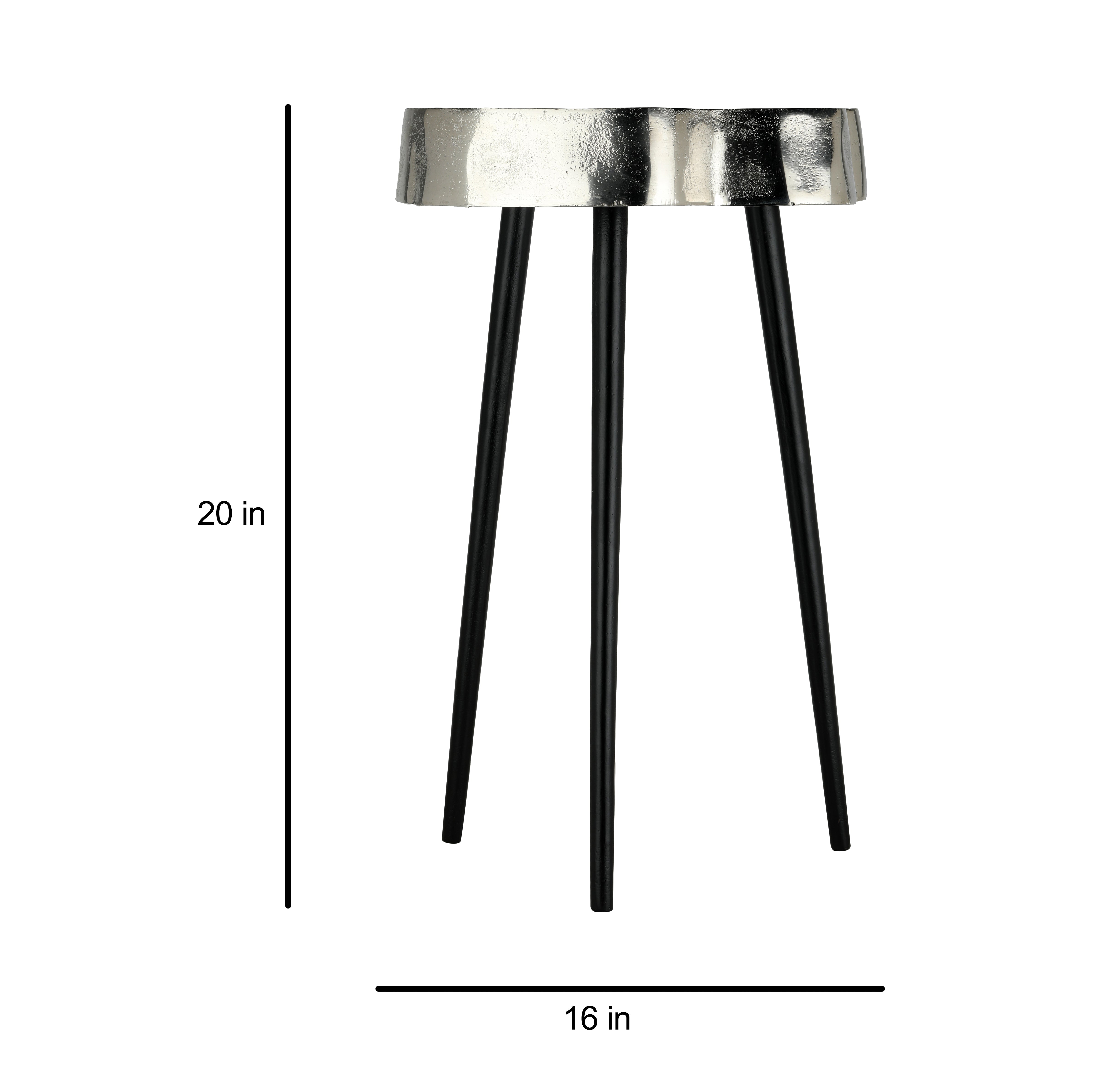 Sawed Log Side Table