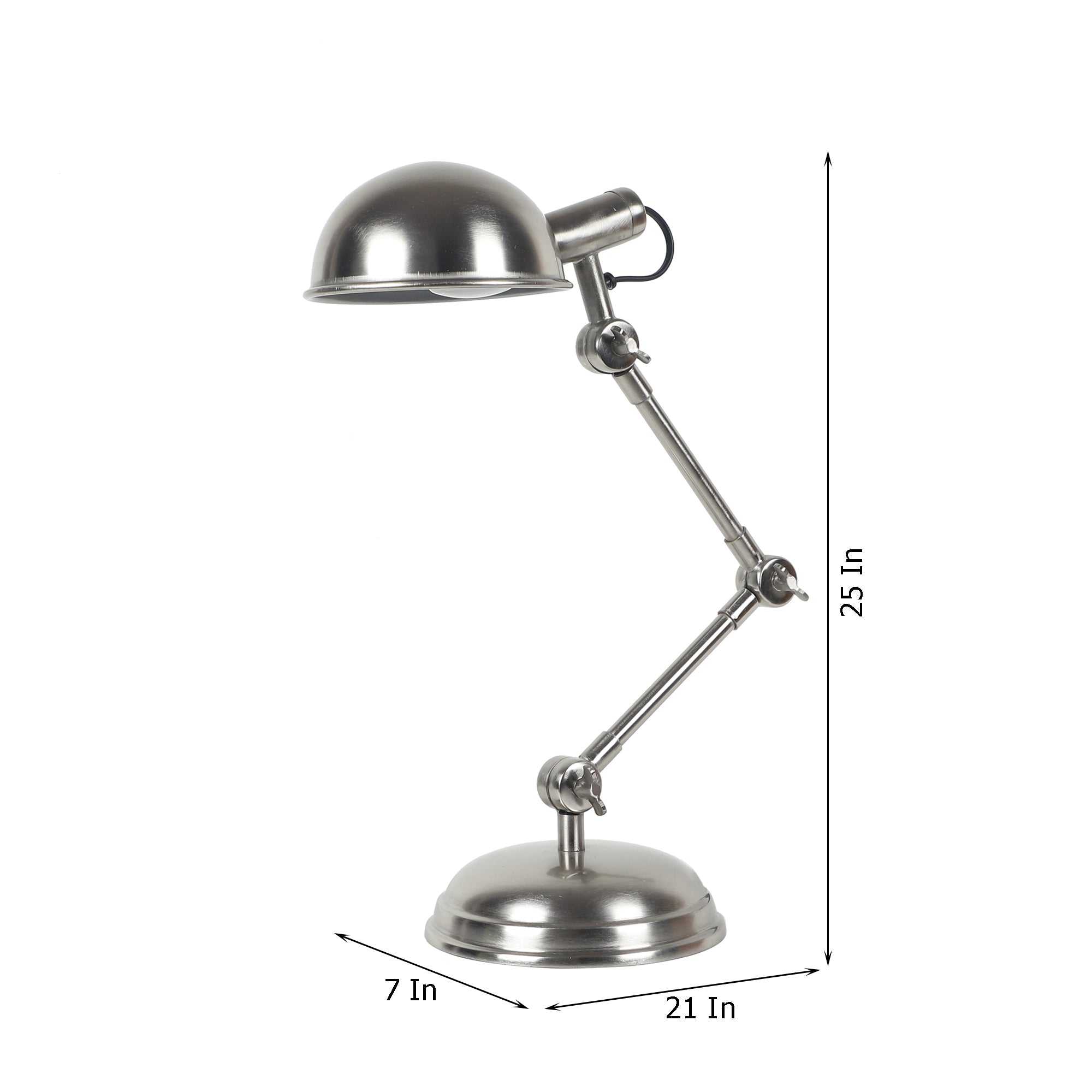 Fergal Poulsen Triple Adjustable lamp In Silver finish