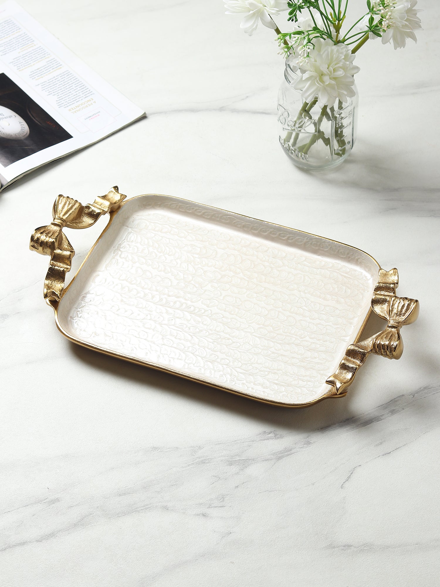 Avelion Ivory Pearl small Tray