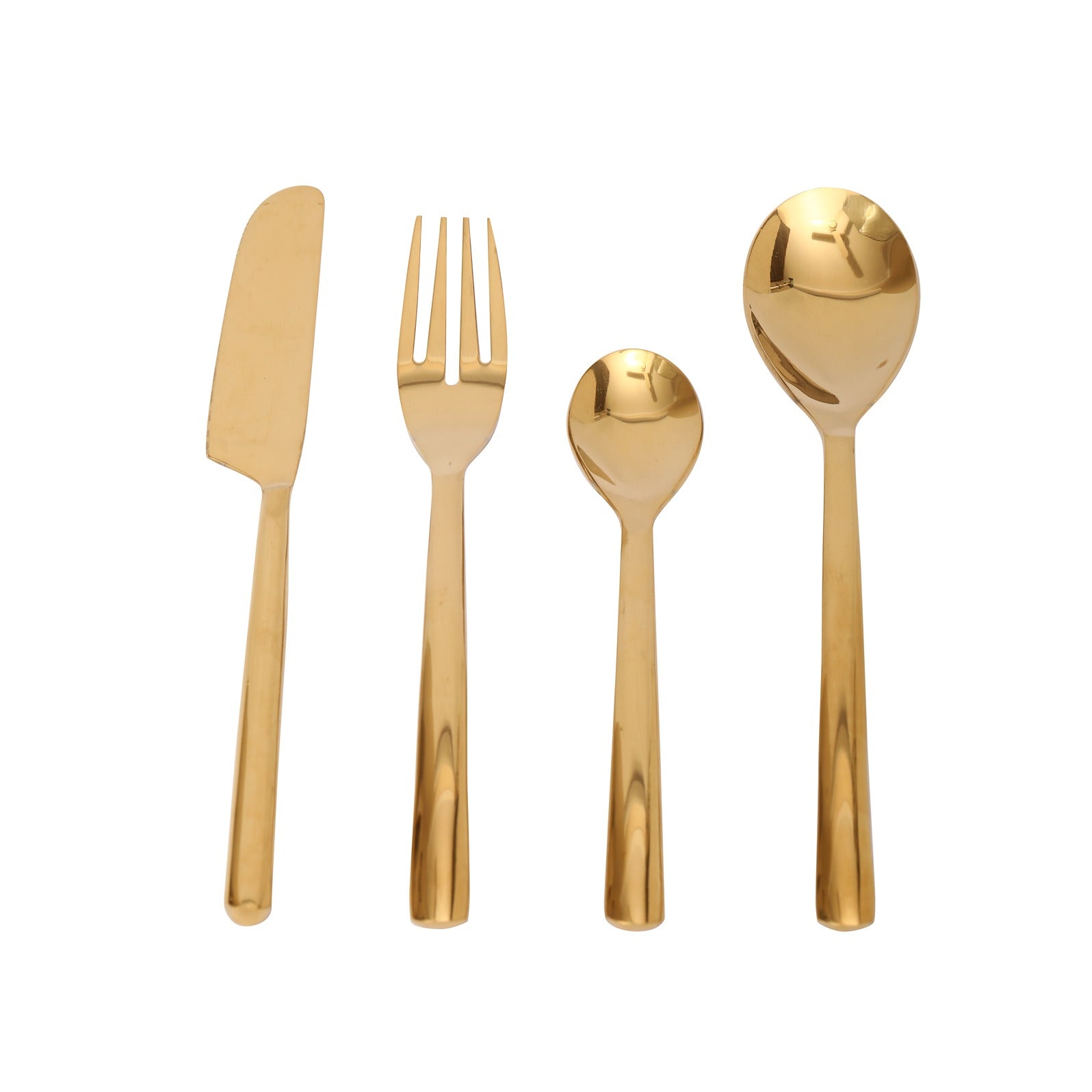 Ava Luxe Gold Cutlery Set