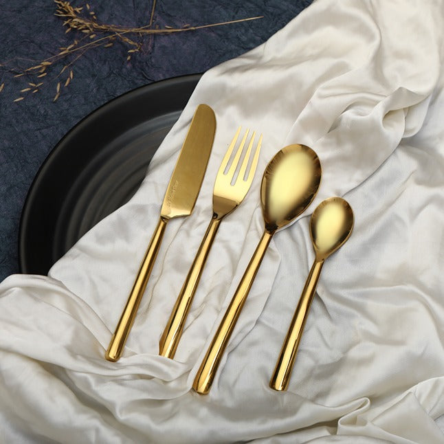 Ava Luxe Gold Cutlery Set