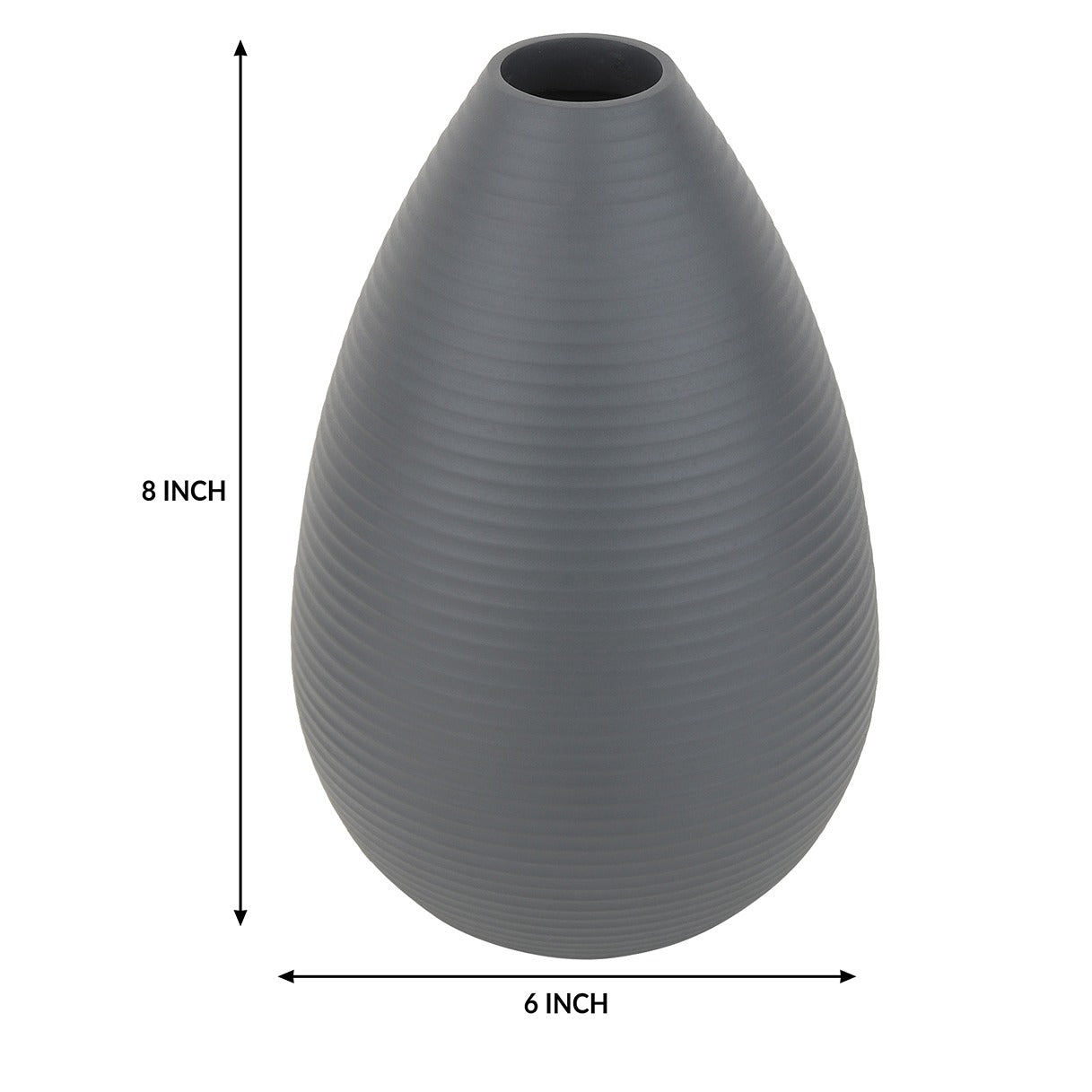 Klova Graphite Large Vase