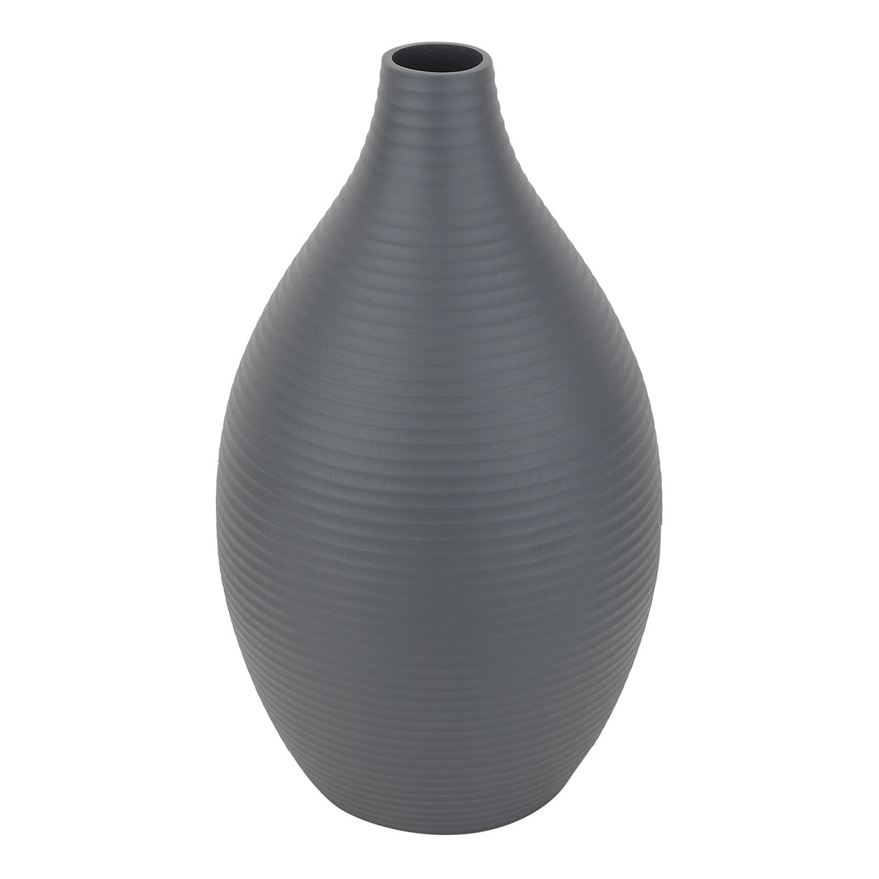 Vesera Graphite Black Enamel Vase