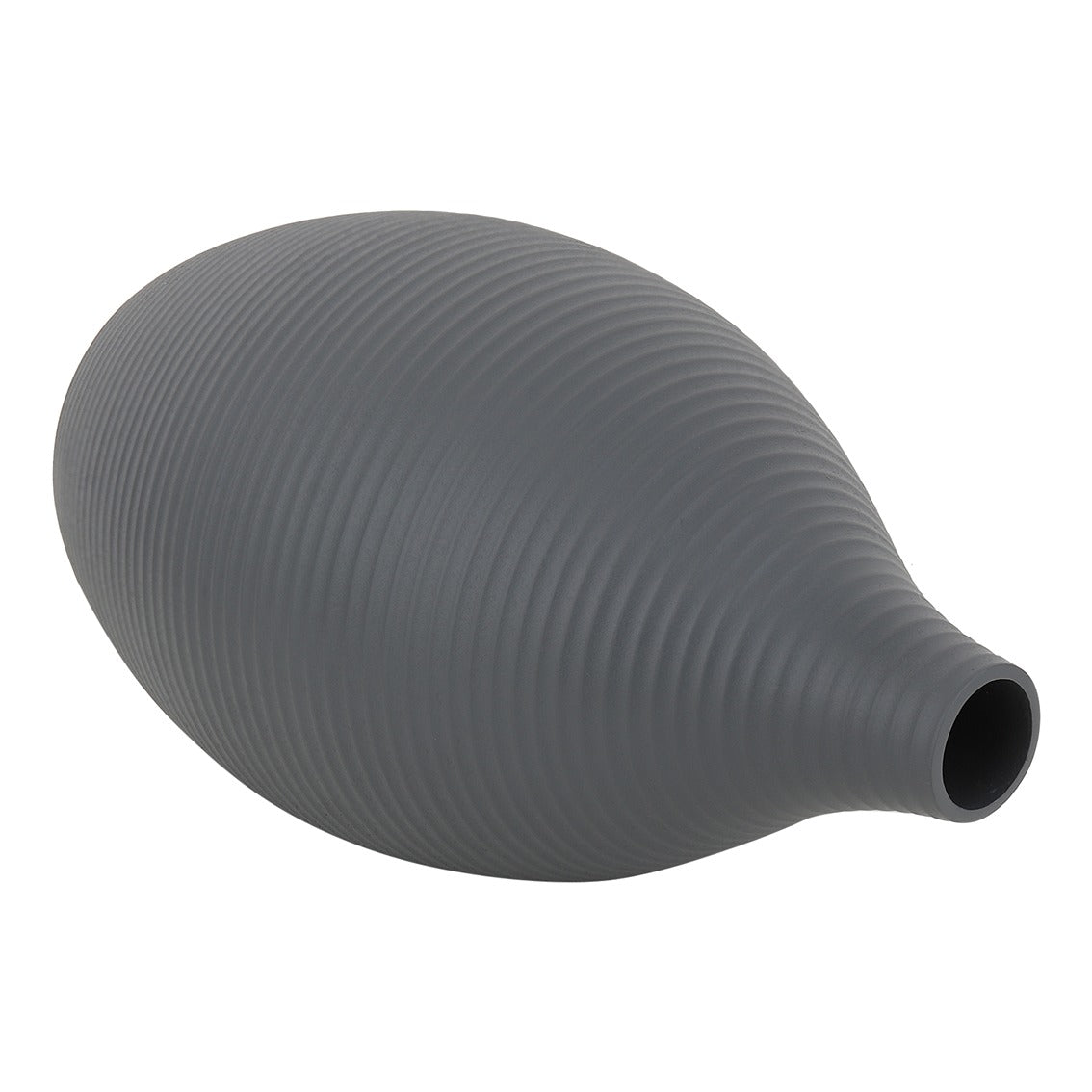 Vesera Graphite Black Enamel Vase