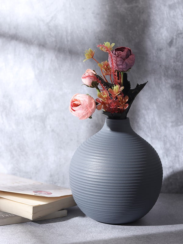 Bella Blue Enamel Vase