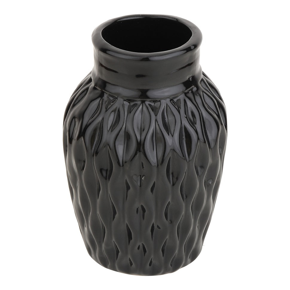 WaveCera Vase Black