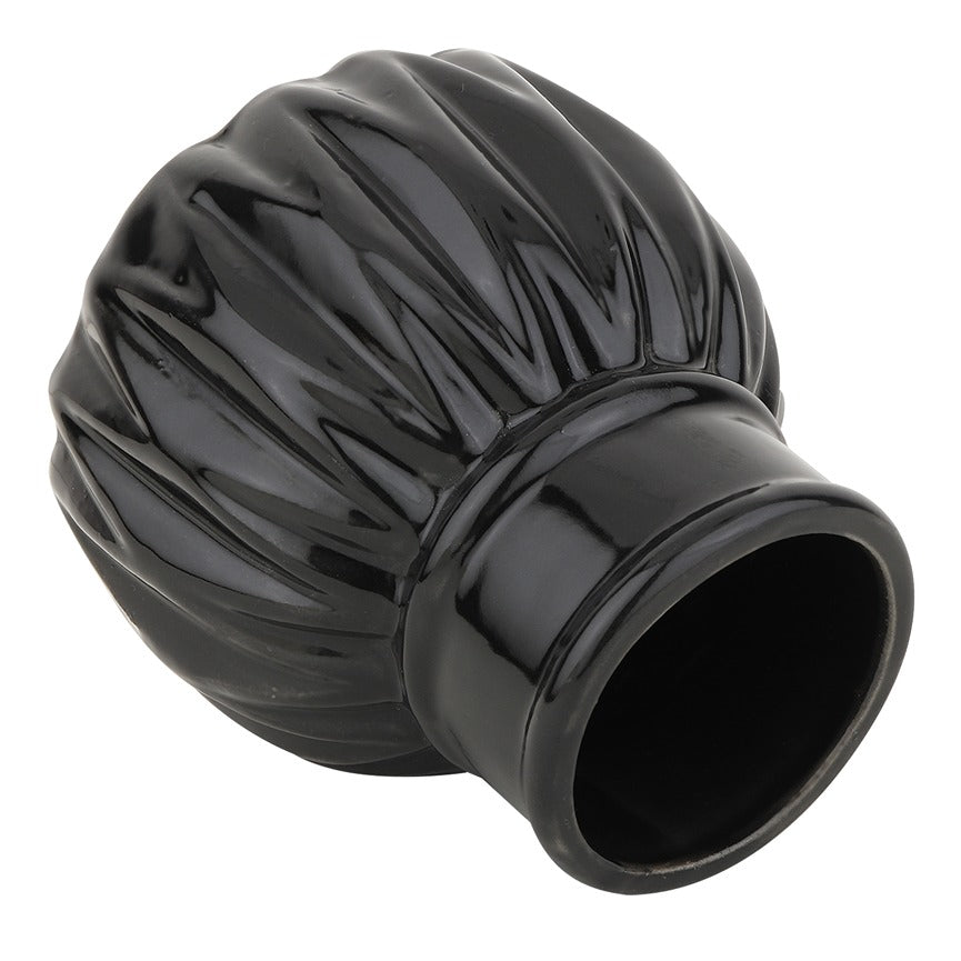 WaveCera Black Vase small