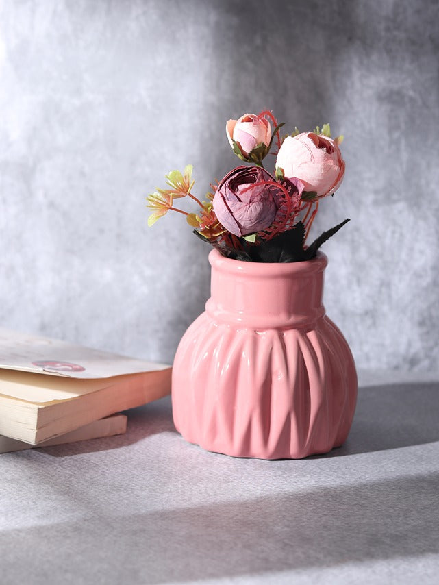 WaveCera Pink  Vase small
