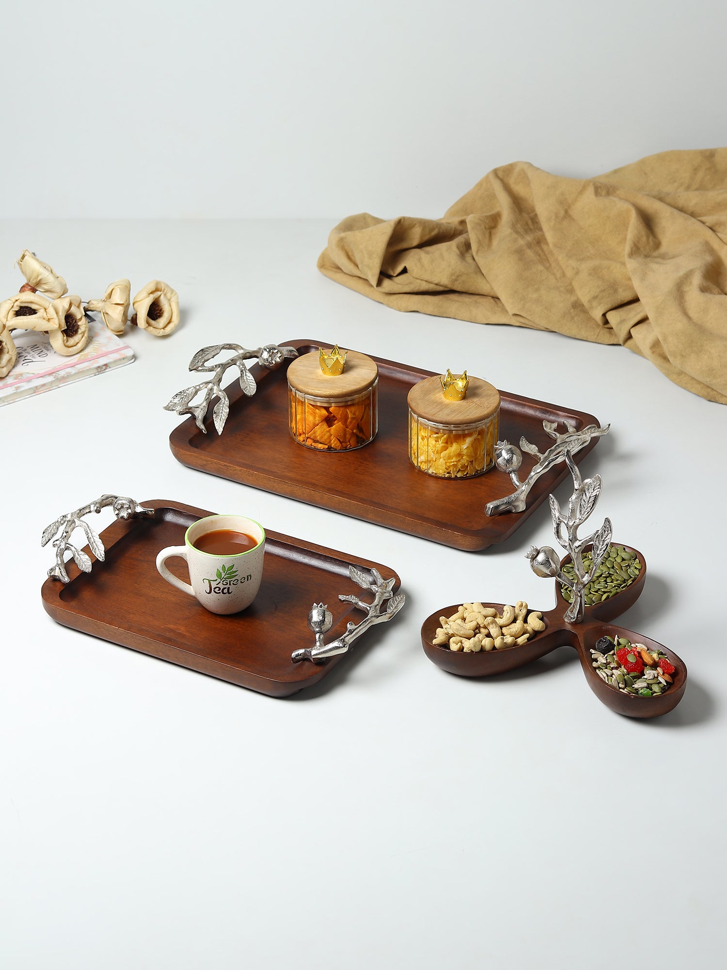 Pomegranate silver Large tray