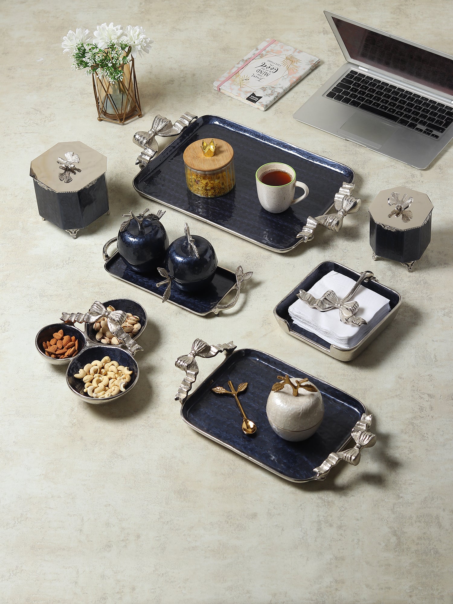 Dravelion Blue Pearl Small Storage Box