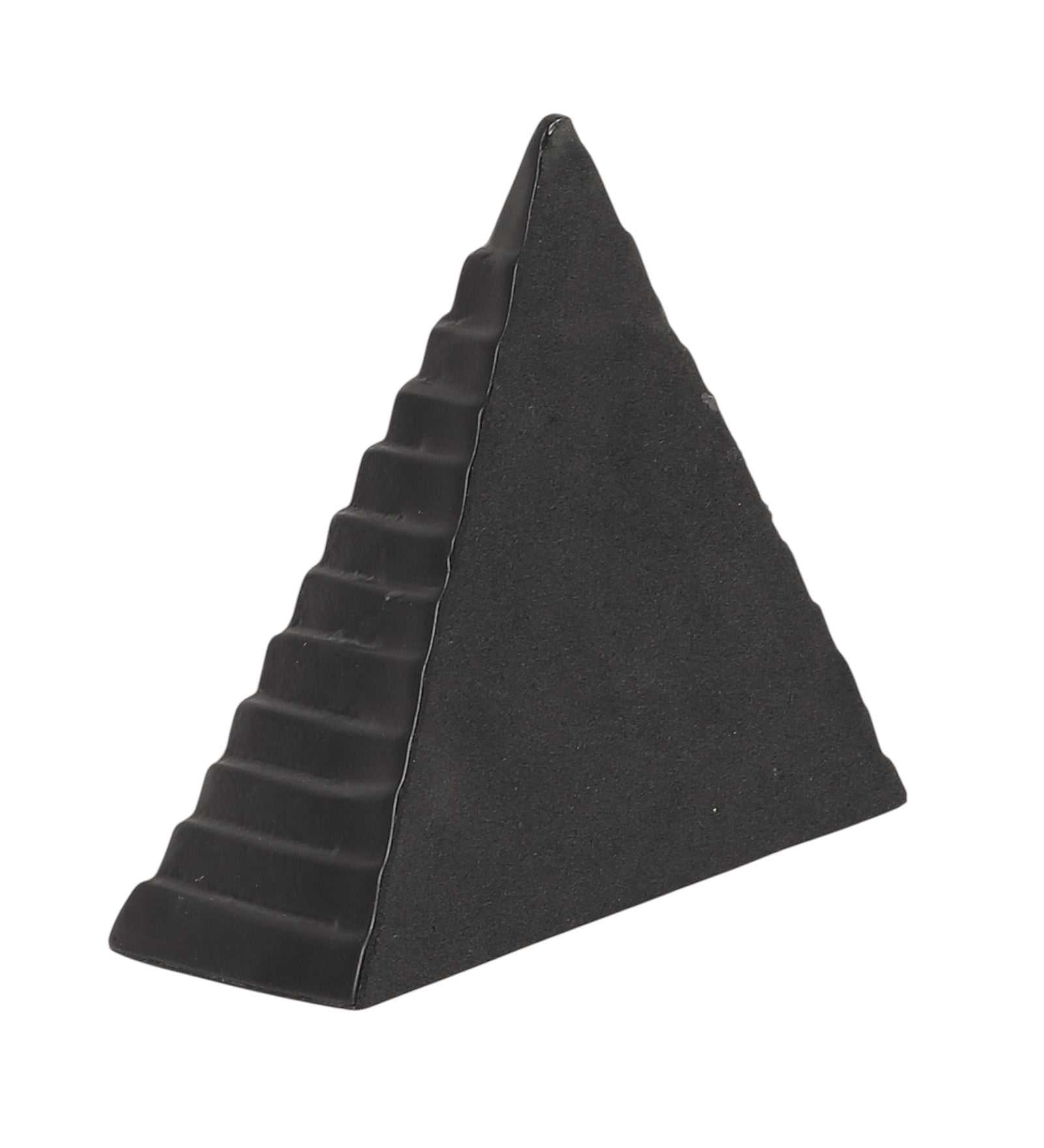 Pyramidon Bookend in Silver & Black