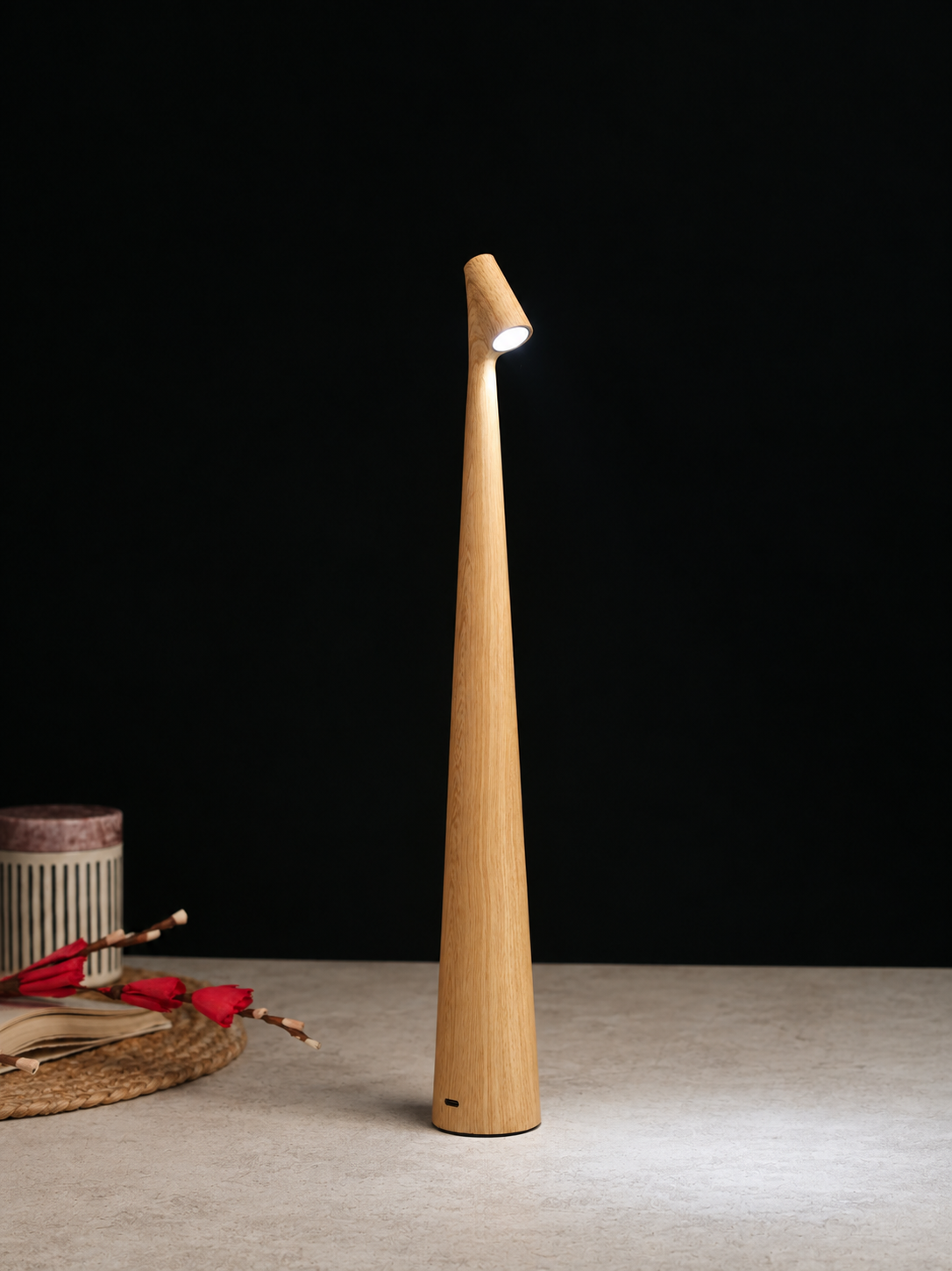Baron Natural Wood Touch Lamp