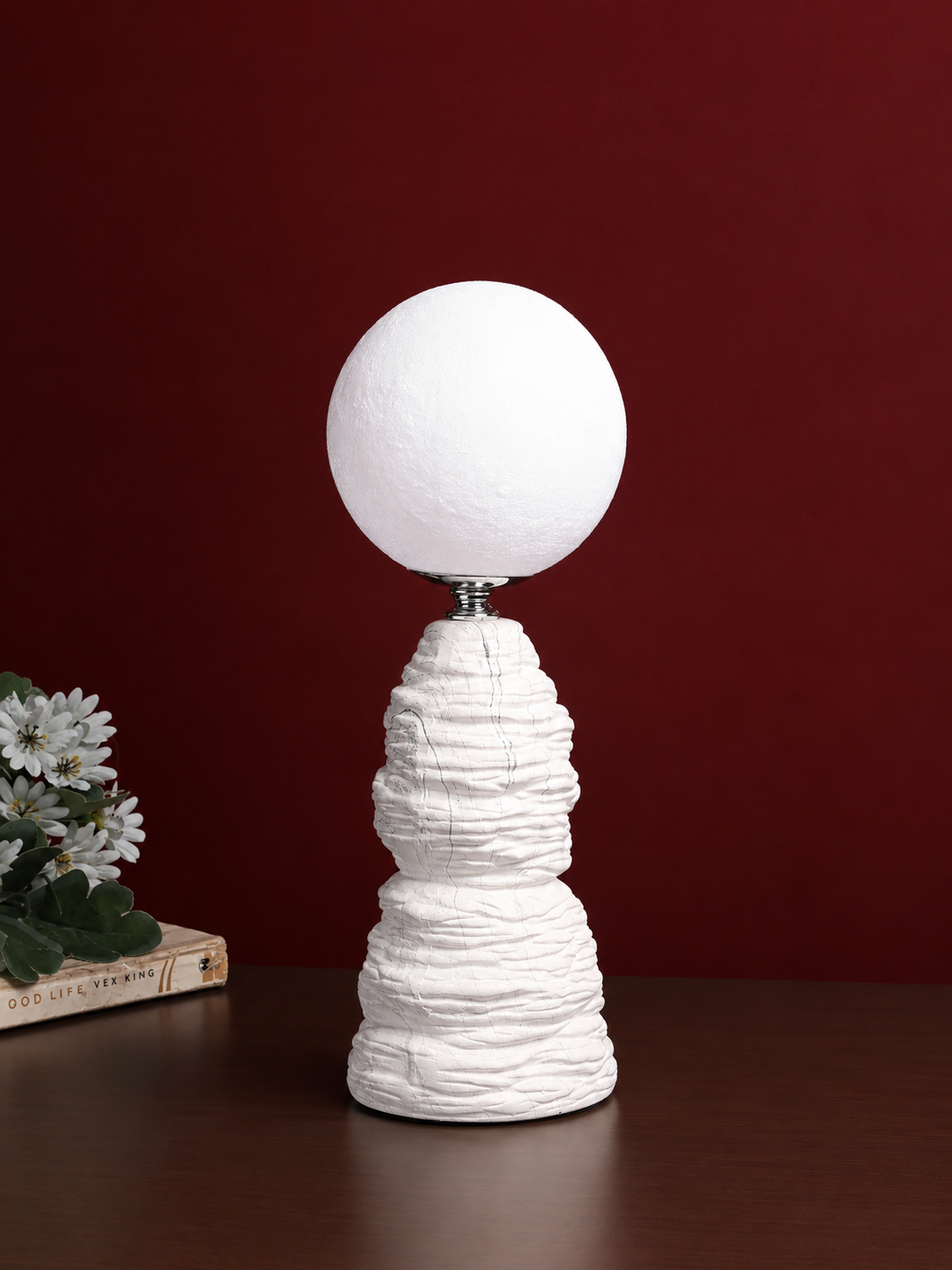 Ripple Forme White Table Lamp