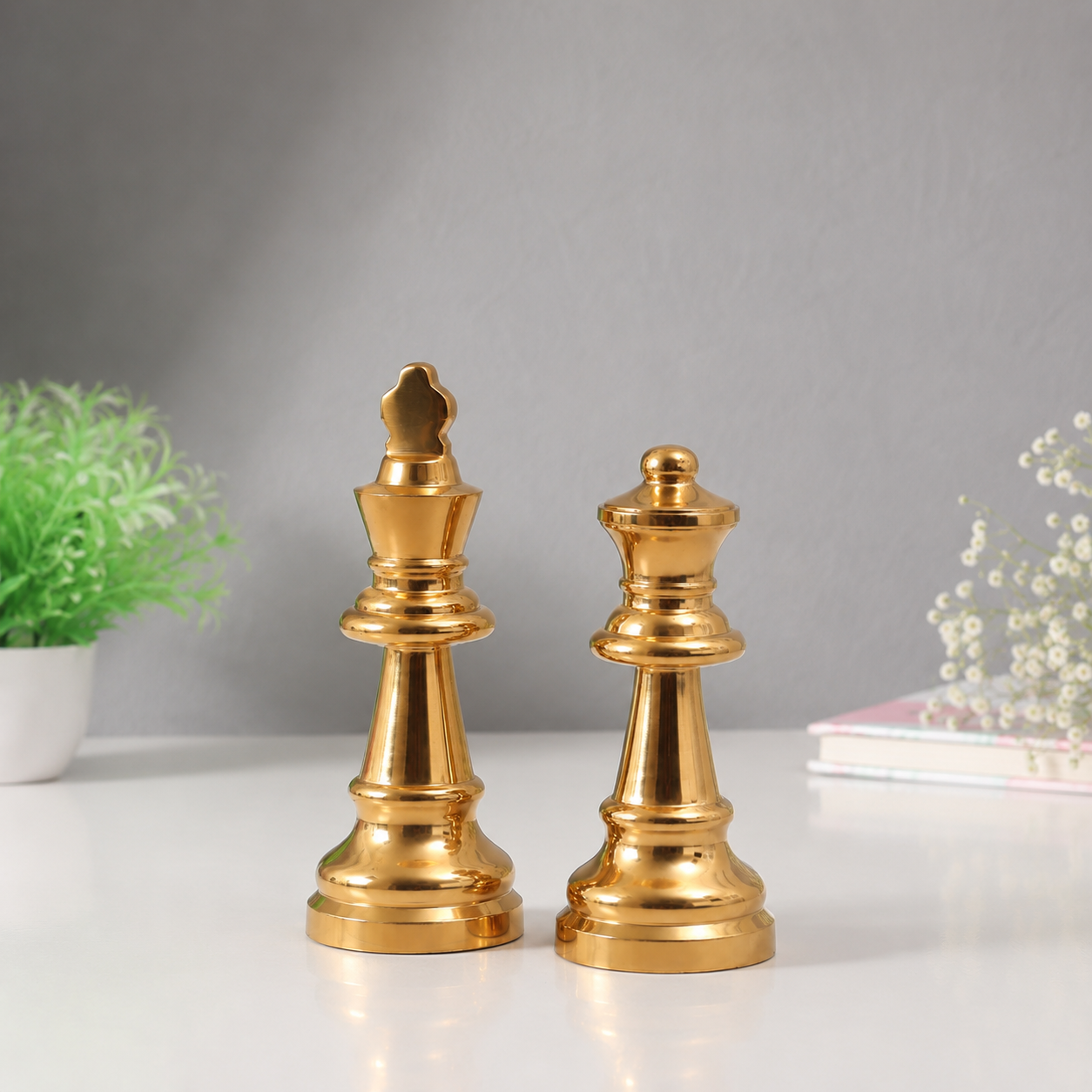chess king queen set - small