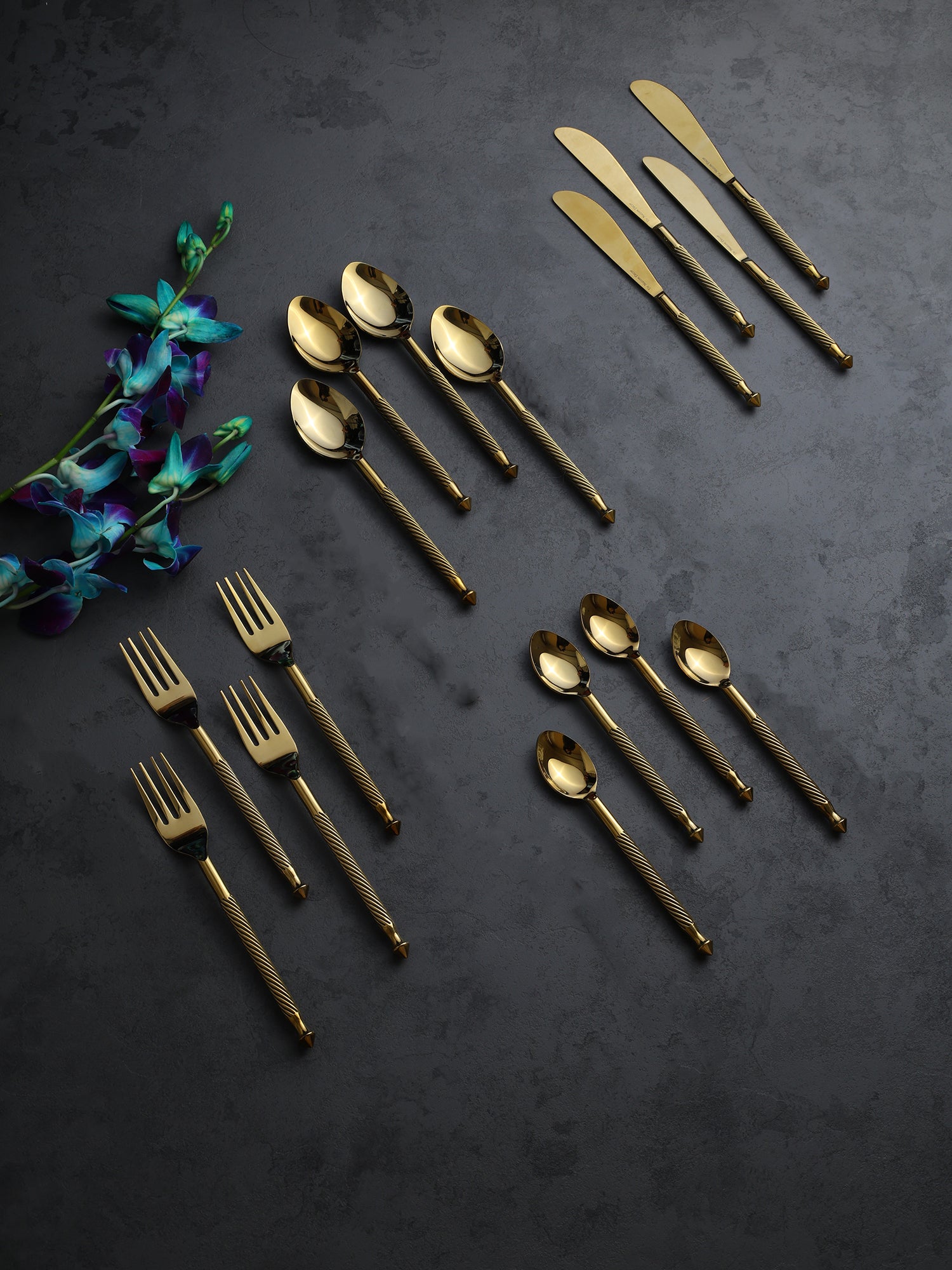 Cutlery , Stainless Steel Cutlery Set, Gold Cutlery Set,Tableware,Kitchen Essentials,Premium Cutlery