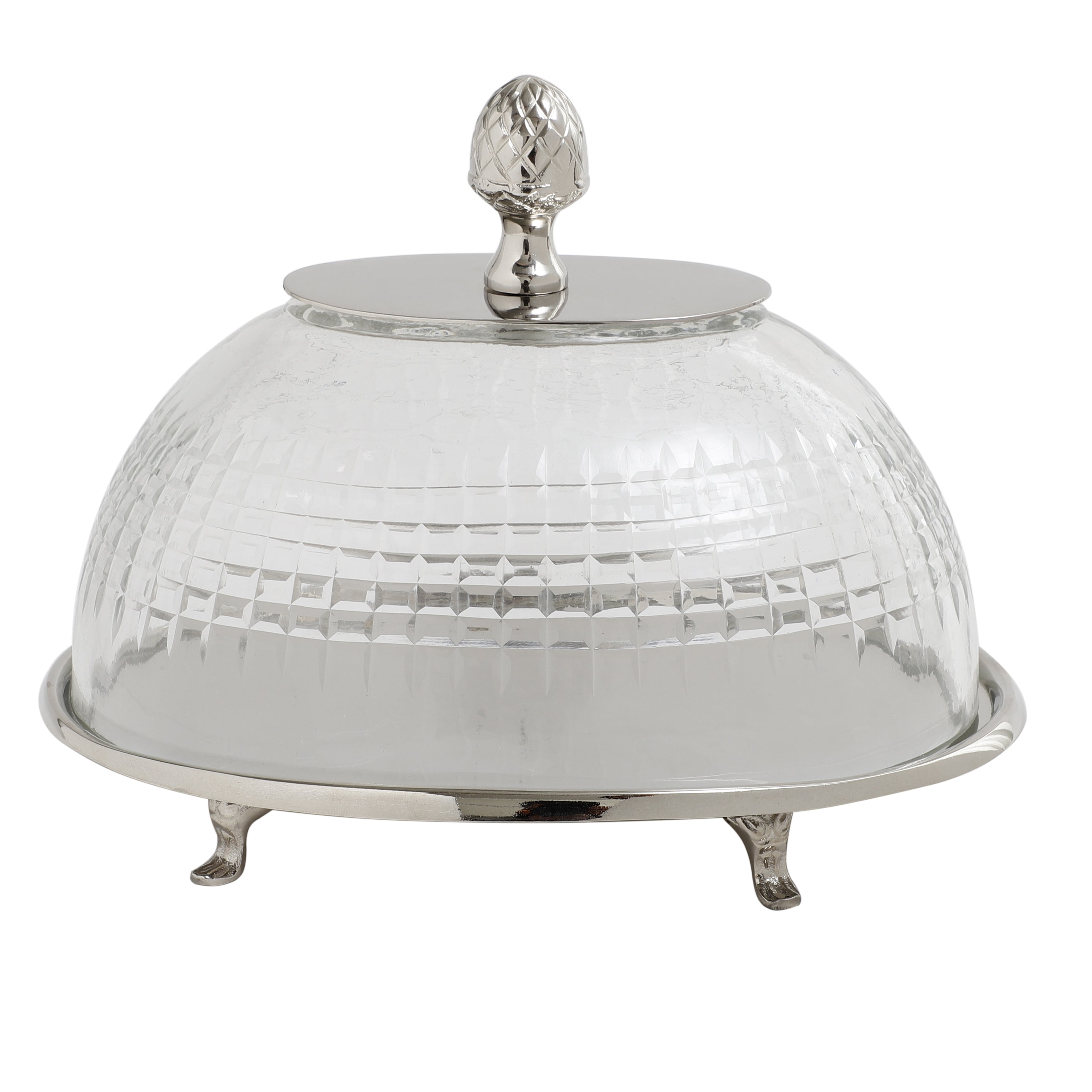Leafy Vine cake dome Silver