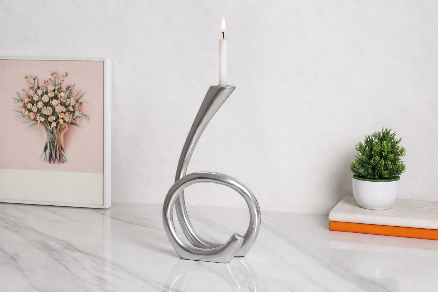 Flame Twisted in Silver