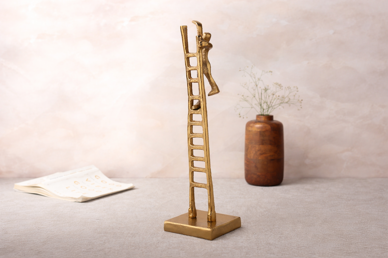 Ascendant Dreamer Sculpture in Gold