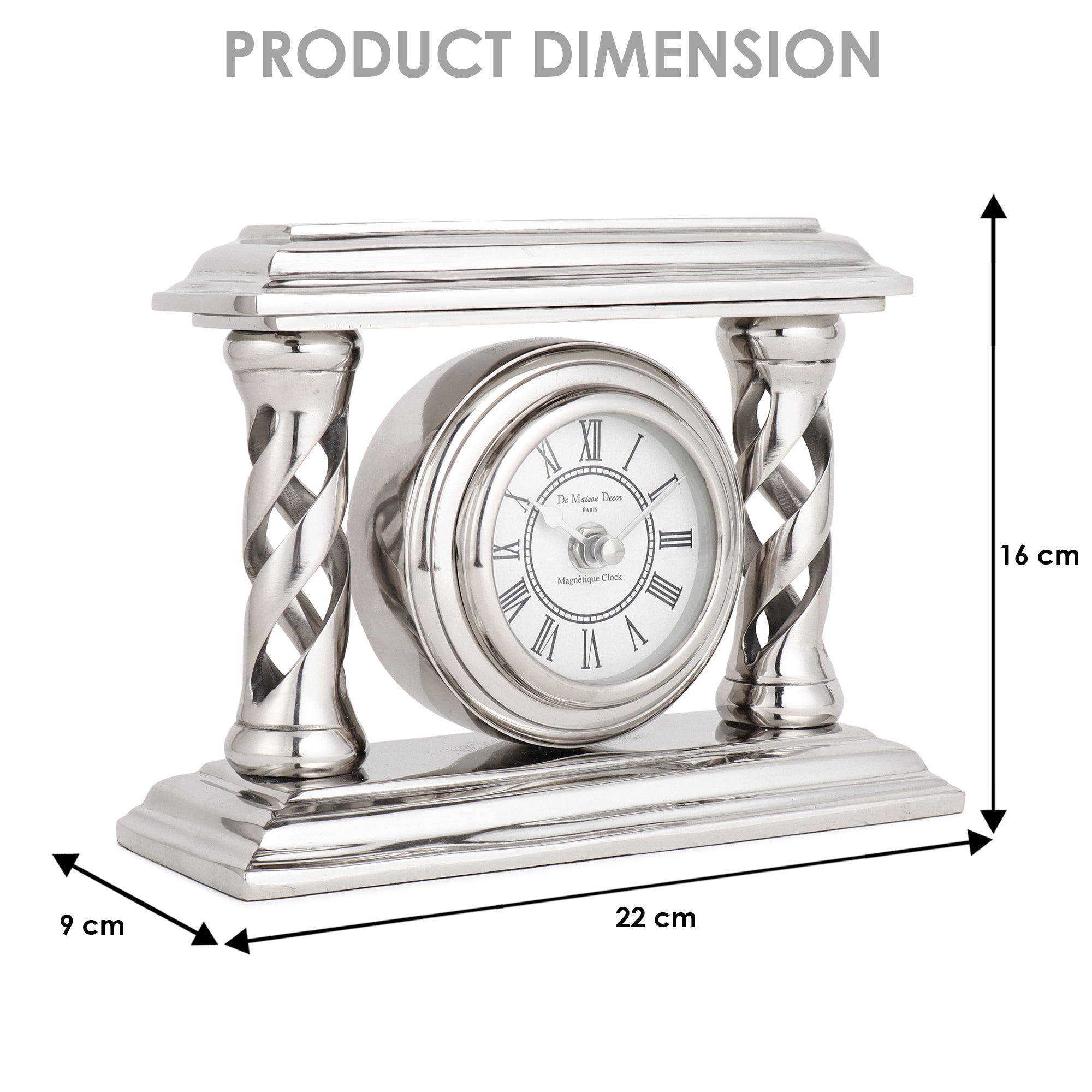 Velor Table Clock