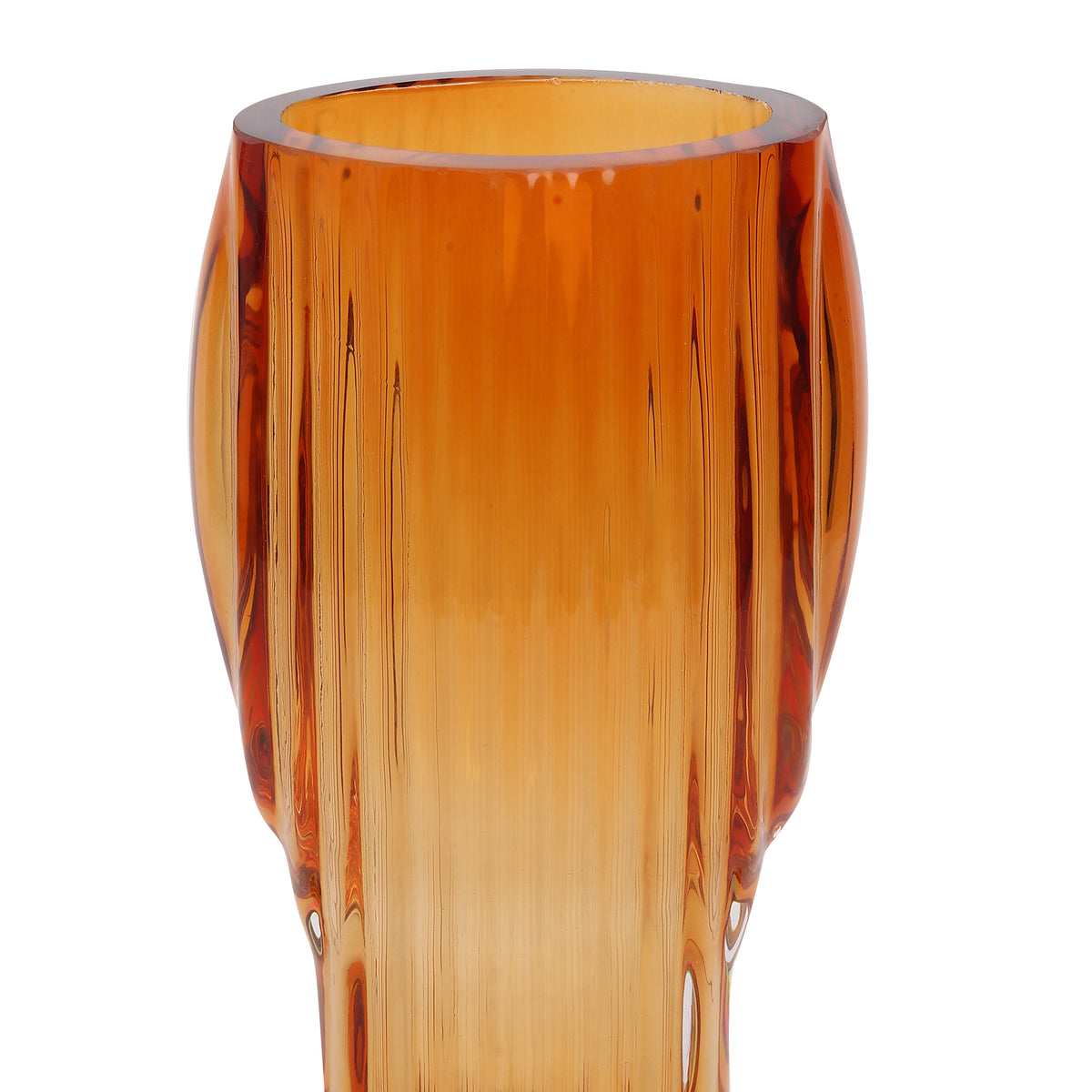 Apollo Amber Glass Vase