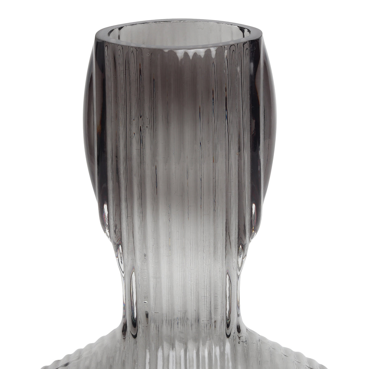Apollo Grey Glass Vase