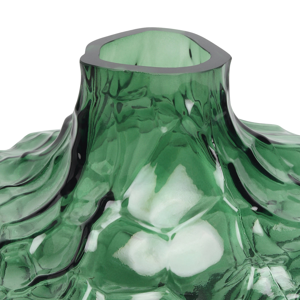 Magma Core Green Crystal Vase
