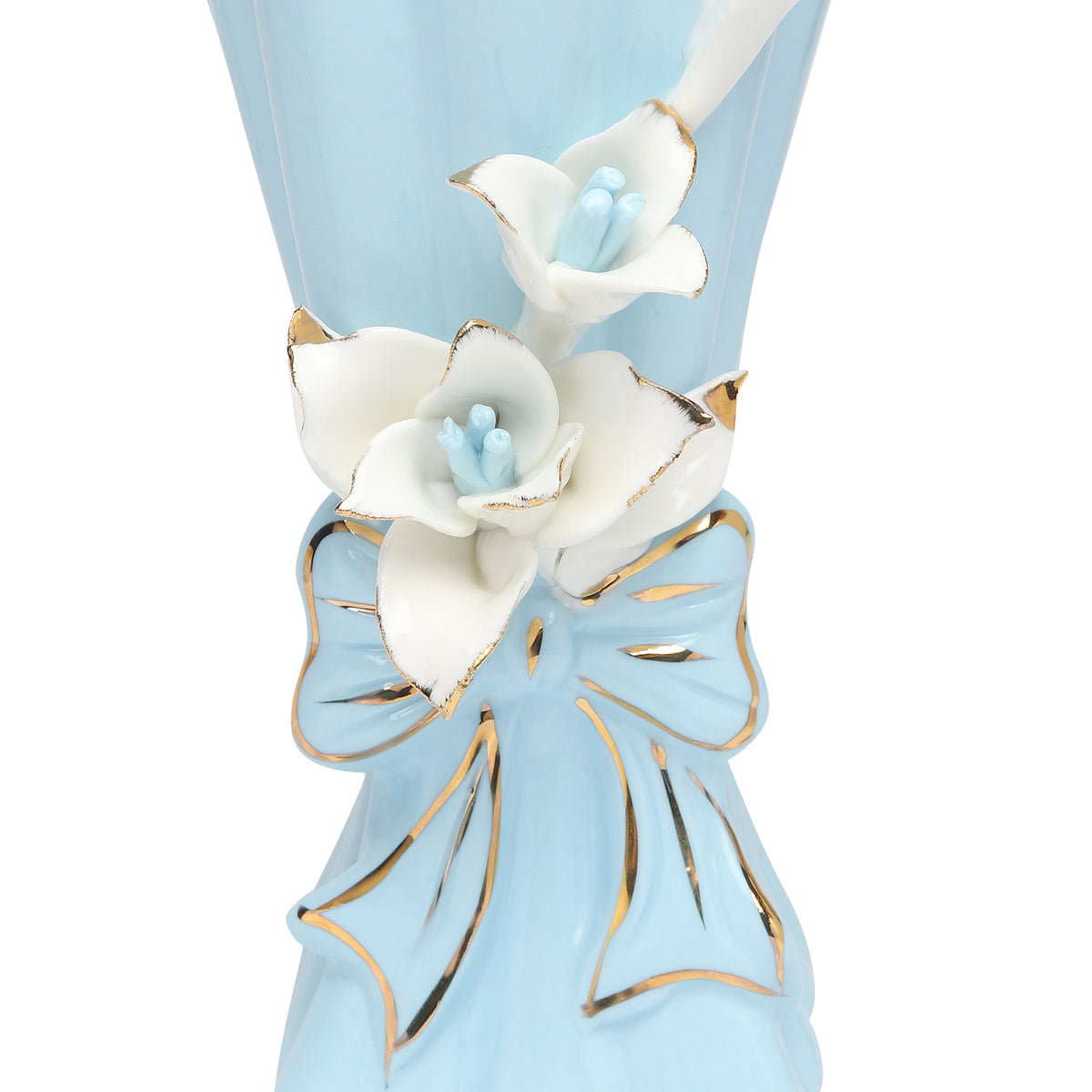 Isolde Fleur Big Blue Porcelain Vase