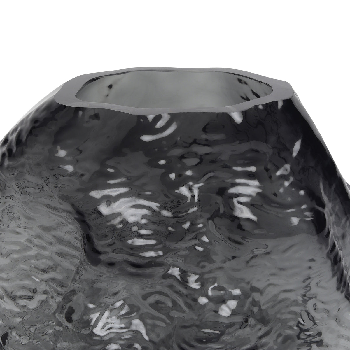 Terra Melt Black Crystal Vase