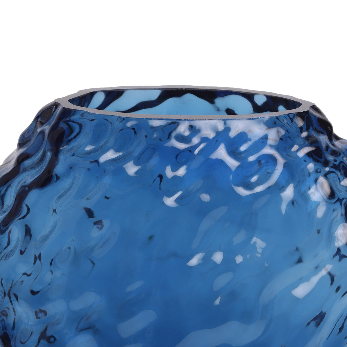 Torrent Blue Crystal Vase Tall
