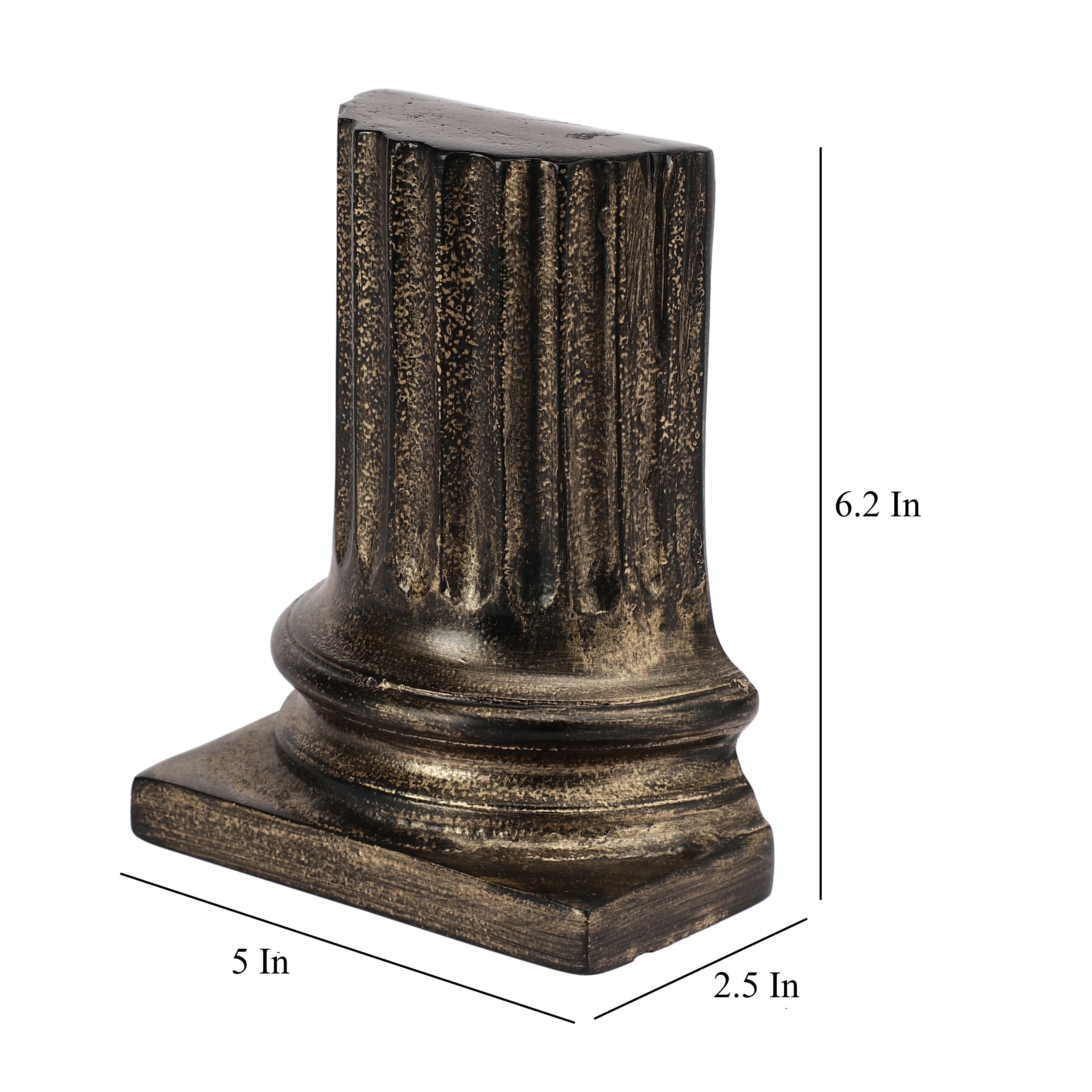Pillar Bookend in Relic Gold