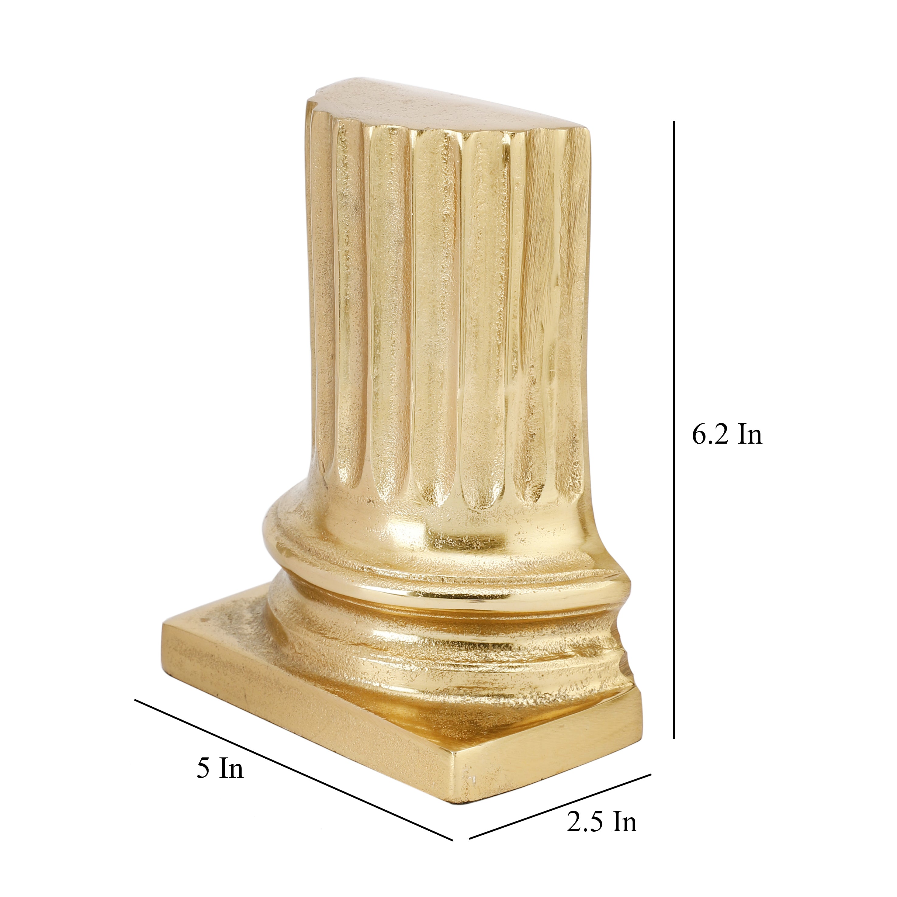 Pillar Bookend in Gold