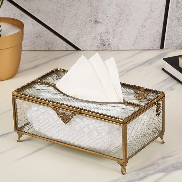 Napkin Holder, Tissue Holder, Kitchen Napkin Holder, Glass Napkin Holder, Wooden Napkin Holder, Kitchen Accessories Organizer